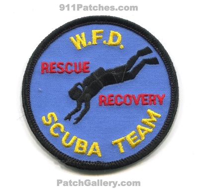 Wilmington Fire Department SCUBA Team Rescue Recovery Patch (North Carolina)
Scan By: PatchGallery.com
Keywords: dept. wfd w.f.d. diver water