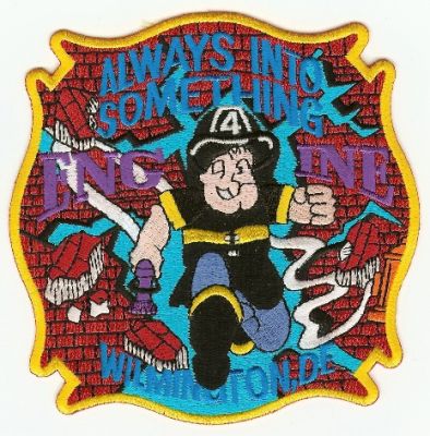 Wilmington Fire Engine 4
Thanks to PaulsFirePatches.com for this scan.
Keywords: delaware