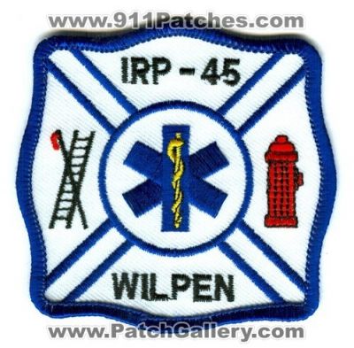 Wilpen Fire Department Station 45 Initial Response Personel (Pennsylvania)
Scan By: PatchGallery.com
Keywords: dept. irp-45