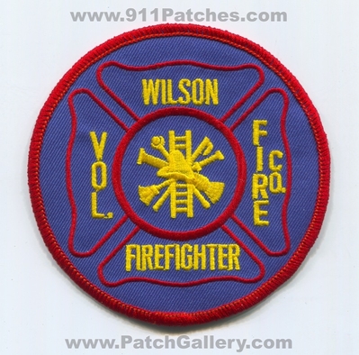 Wilson Volunteer Fire Company Firefighter Patch (Virginia)
Scan By: PatchGallery.com
Keywords: vol. co. ff department dept.