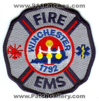 Winchester Fire EMS Department Patch (Kentucky)
Scan By: PatchGallery.com
Keywords: dept.