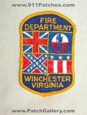Winchester Fire Department (Virginia)
Thanks to Walts Patches for this picture.
Keywords: dept.