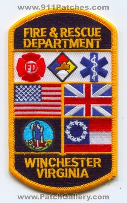 Winchester Fire and Rescue Department Patch (Virginia)
Scan By: PatchGallery.com
Keywords: & dept. fd