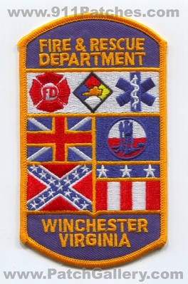 Winchester Fire and Rescue Department Patch (Virginia)
Scan By: PatchGallery.com
Keywords: & dept.