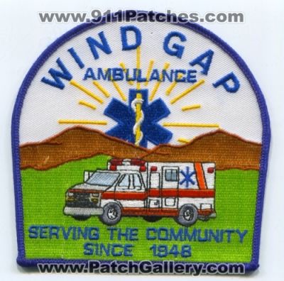 Wind Gap Ambulance (Pennsylvania)
Scan By: PatchGallery.com
Keywords: ems emt paramedic