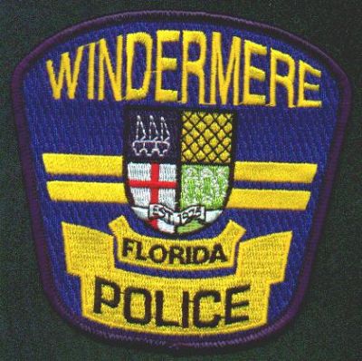 Windermere Police
Thanks to EmblemAndPatchSales.com for this scan.
Keywords: florida