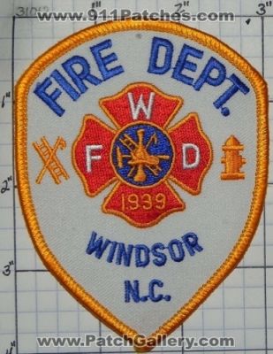 Windsor Fire Department (North Carolina)
Thanks to swmpside for this picture.
Keywords: dept. wfd n.c.