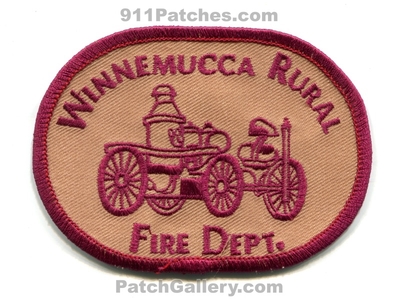 Winnemucca Rural Fire Department Patch (Nevada)
Scan By: PatchGallery.com
Keywords: dept.