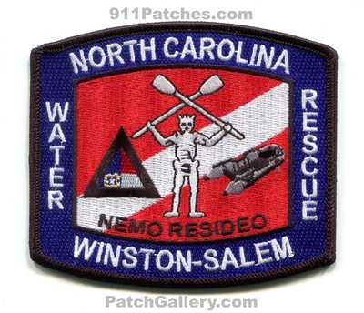 Winston Salem Fire Department Water Rescue Patch (North Carolina)
Scan By: PatchGallery.com
Keywords: dept. dive nemo resideo