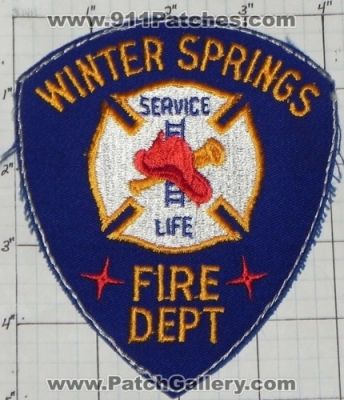 Winter Springs Fire Department (Florida)
Thanks to swmpside for this picture.
Keywords: dept.