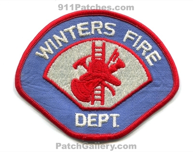 Winters Fire Department Patch (California)
Scan By: PatchGallery.com
Keywords: dept.