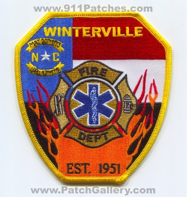 Winterville Fire Department EMS Patch (North Carolina)
Scan By: PatchGallery.com
Keywords: dept. emergency medical services est. 1951