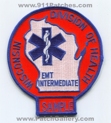 Wisconsin Division of Health Emergency Medical Technician EMT Intermediate Sample Patch (Wisconsin)
Scan By: PatchGallery.com
Keywords: ems ambulance div. state certified licensed registered