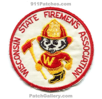 Wisconsin State Firemens Association Patch (Wisconsin)
Scan By: PatchGallery.com
Keywords: assoc. assn. department dept.