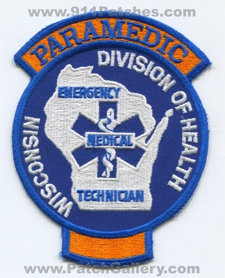 Wisconsin Division of Health EMT Paramedic EMS Patch (Wisconsin)
Scan By: PatchGallery.com
Keywords: div. emergency medical technician state certified licensed registered
