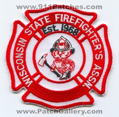 Wisconsin State Firefighters Association Patch (Wisconsin)
Scan By: PatchGallery.com
Keywords: assn.