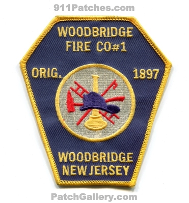 Woodbridge Fire Company Number 1 Patch (New Jersey)
Scan By: PatchGallery.com
Keywords: co. no. #1 department dept. orig. 1897