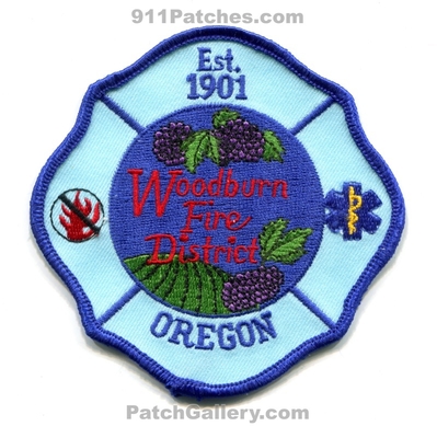 Woodburn Fire District Patch (Oregon)
Scan By: PatchGallery.com
Keywords: dist. department dept. est. 1901