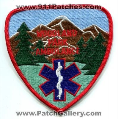 Woodland Park Ambulance Patch (Colorado)
[b]Scan From: Our Collection[/b]
Keywords: ems