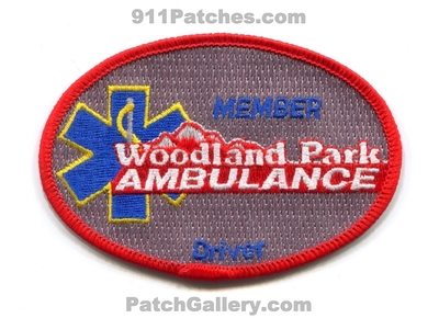 Woodland Park Ambulance Member Driver EMS Patch (Colorado)
[b]Scan From: Our Collection[/b]

