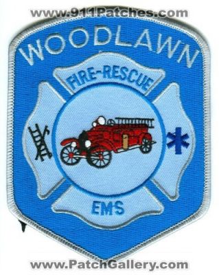 Woodlawn Fire Rescue Department Patch (Ohio)
Scan By: PatchGallery.com
Keywords: dept. ems