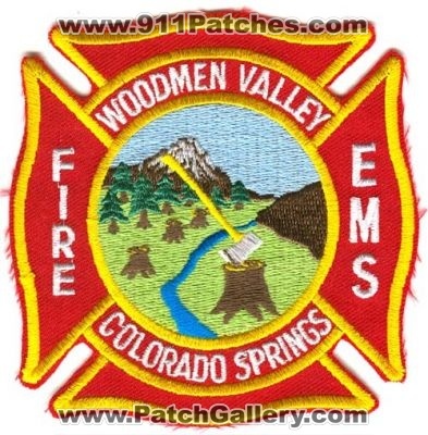 Woodmen Valley Fire EMS Patch (Colorado)
[b]Scan From: Our Collection[/b]
Keywords: springs