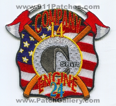 Woodstock Fire Department Company 14 Engine 24 Patch (Georgia)
Scan By: PatchGallery.com
Keywords: dept. co. station c shift