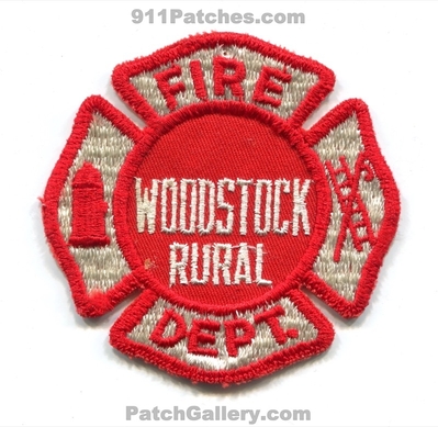 Woodstock Rural Fire Department Patch (Illinois)
Scan By: PatchGallery.com
Keywords: dept.