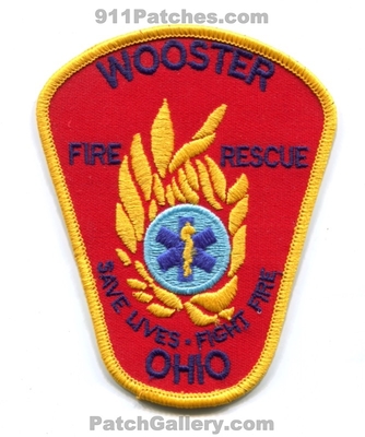 Wooster Fire Rescue Department Patch (Ohio)
Scan By: PatchGallery.com
Keywords: dept. save lives fight