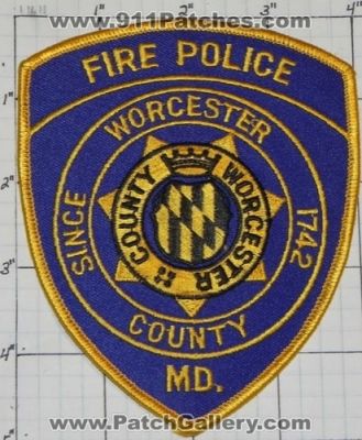 Worcester County Fire Police Department (Maryland)
Thanks to swmpside for this picture.
Keywords: dept. md.