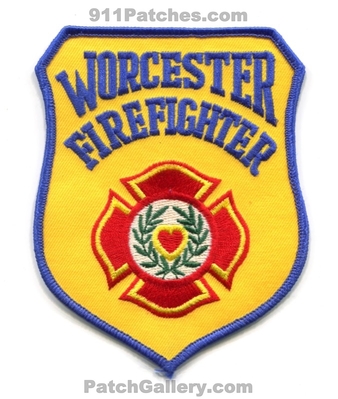 Worcester Fire Department Firefighter Patch (Massachusetts)
Scan By: PatchGallery.com
Keywords: dept.