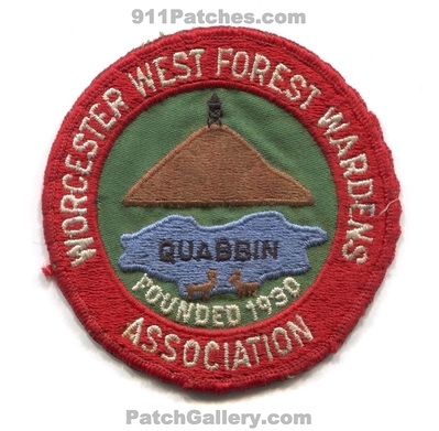 Worcester West Forest Wardens Association Fire Wildfire Wildland Patch (Massachusetts)
Scan By: PatchGallery.com
Keywords: assoc. assn. quabbin founded 1930