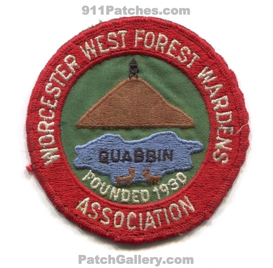Worcester West Forest Wardens Association Fire Wildfire Wildland Patch (Massachusetts)
Scan By: PatchGallery.com
Keywords: assoc. assn. quabbin founded 1930