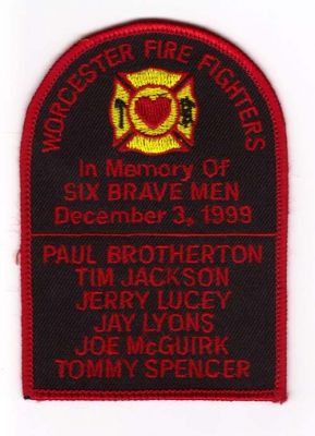 Worcester Fire Fighters In Memory of Six Brave Men
Thanks to Michael J Barnes for this scan.
Keywords: massachusetts
