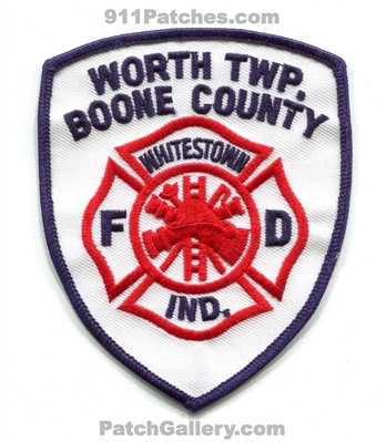 Worth Township Fire Department Whitestown Boone County Patch (Indiana)
Scan By: PatchGallery.com
Keywords: twp. dept. co.