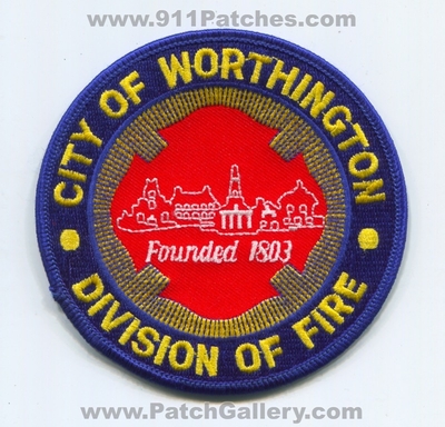 Worthington Division of Fire Patch (Ohio)
Scan By: PatchGallery.com
Keywords: city of div. department dept. founded 1803