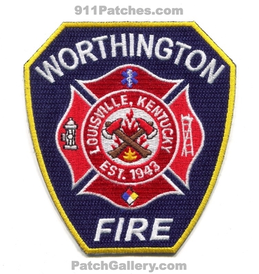 Worthington Fire Department Patch (Kentucky)
Scan By: PatchGallery.com
Keywords: dept. louisville est. 1943