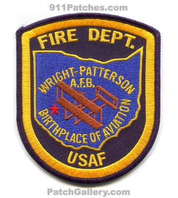 Wright Patterson Air Force Base AFB Fire Department USAF Military Patch (Ohio)
Scan By: PatchGallery.com
Keywords: a.f.b. dept. u.s.a.f. birthplace of aviation