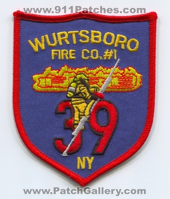 Wurtsboro Fire Company Number 1 Sullivan County 39 Patch (New York)
Scan By: PatchGallery.com
Keywords: co. no. #1 department dept.