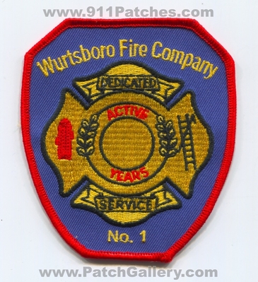 Wurtsboro Fire Company Number 1 Patch (New York)
Scan By: PatchGallery.com
Keywords: co. no. #1 department dept. dedicated service active years