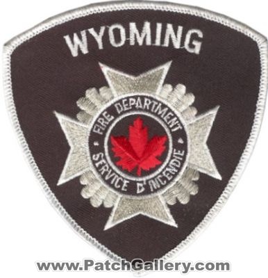 Wyoming Fire Department (Canada ON)
Thanks to zwpatch.ca for this scan.

