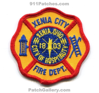 Xenia City Fire Department Patch (Ohio)
Scan By: PatchGallery.com
Keywords: of dept. hospitality 1803