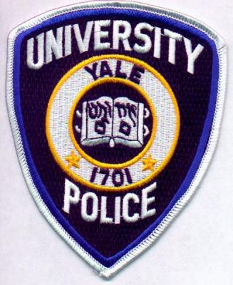 Yale University Police
Thanks to EmblemAndPatchSales.com for this scan.
Keywords: connecticut