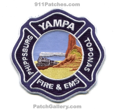 Yampa Fire Protection District Patch (Colorado)
Scan By: PatchGallery.com
Keywords: prot. dist. department dept. & and ems phippsburg toponas