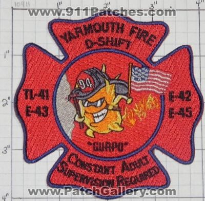 Yarmouth Fire Department D Shift (Massachusetts)
Thanks to swmpside for this picture.
Keywords: dept. d-shift tl-41 tower ladder 41 engine e-42 e-43 e-45 94