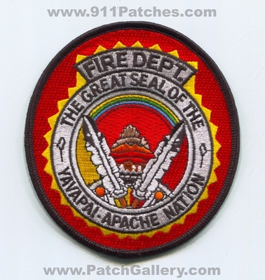 Yavapai Apache Nation Fire Department Patch (Arizona)
Scan By: PatchGallery.com
Keywords: the great seal of the indian tribe tribal