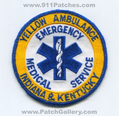 Yellow Ambulance Emergency Medical Services EMS Patch (Indiana) (Kentucky)
Scan By: PatchGallery.com
Keywords: ambulance & and