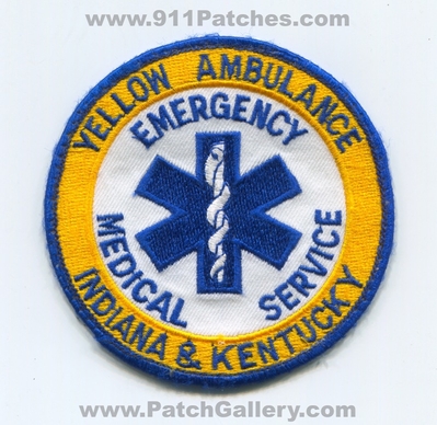 Yellow Ambulance Emergency Medical Services EMS Patch (Indiana) (Kentucky)
Scan By: PatchGallery.com
Keywords: ambulance & and