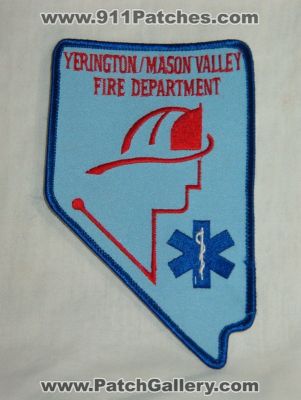 Yerington Mason Valley Fire Department (Nevada)
Thanks to Walts Patches for this picture.
Keywords: dept.