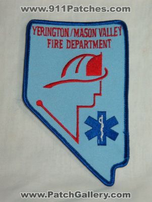 Yerington Mason Valley Fire Department (Nevada)
Thanks to Walts Patches for this picture.
Keywords: dept.